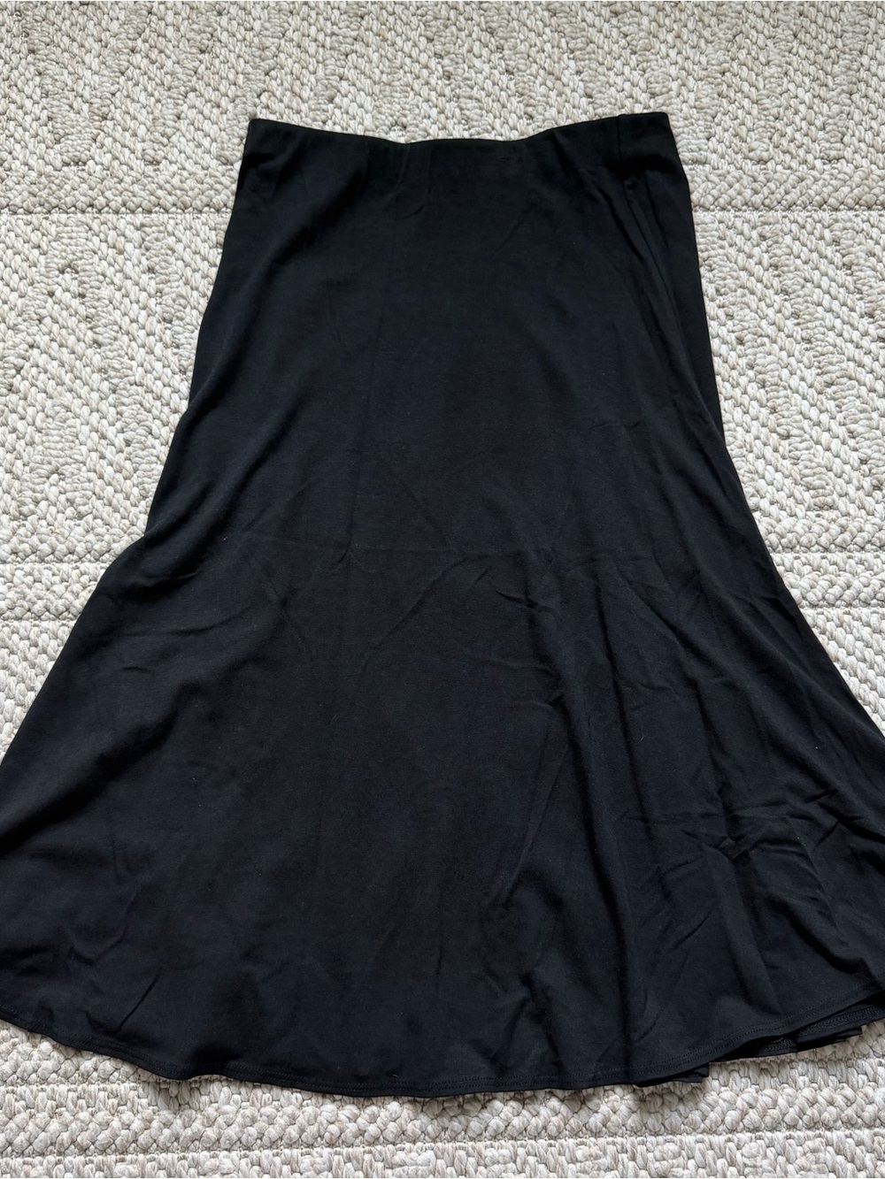 Johnny Was Calme Black Midi Skirt XS
